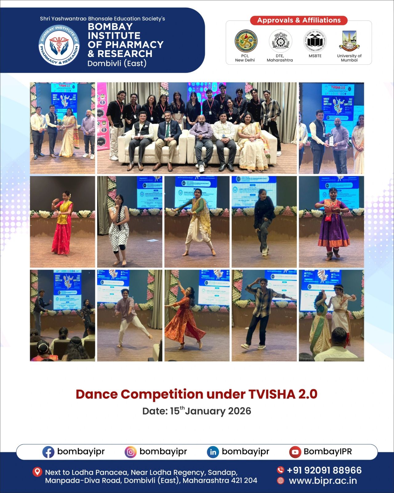 Dance Competition under TVISHA 2.0 2025-2026